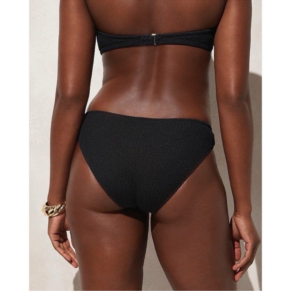 J.Crew Textured Hipster Bikini Bottom NWT size XXL‎ Black Full Coverage Swimsuit